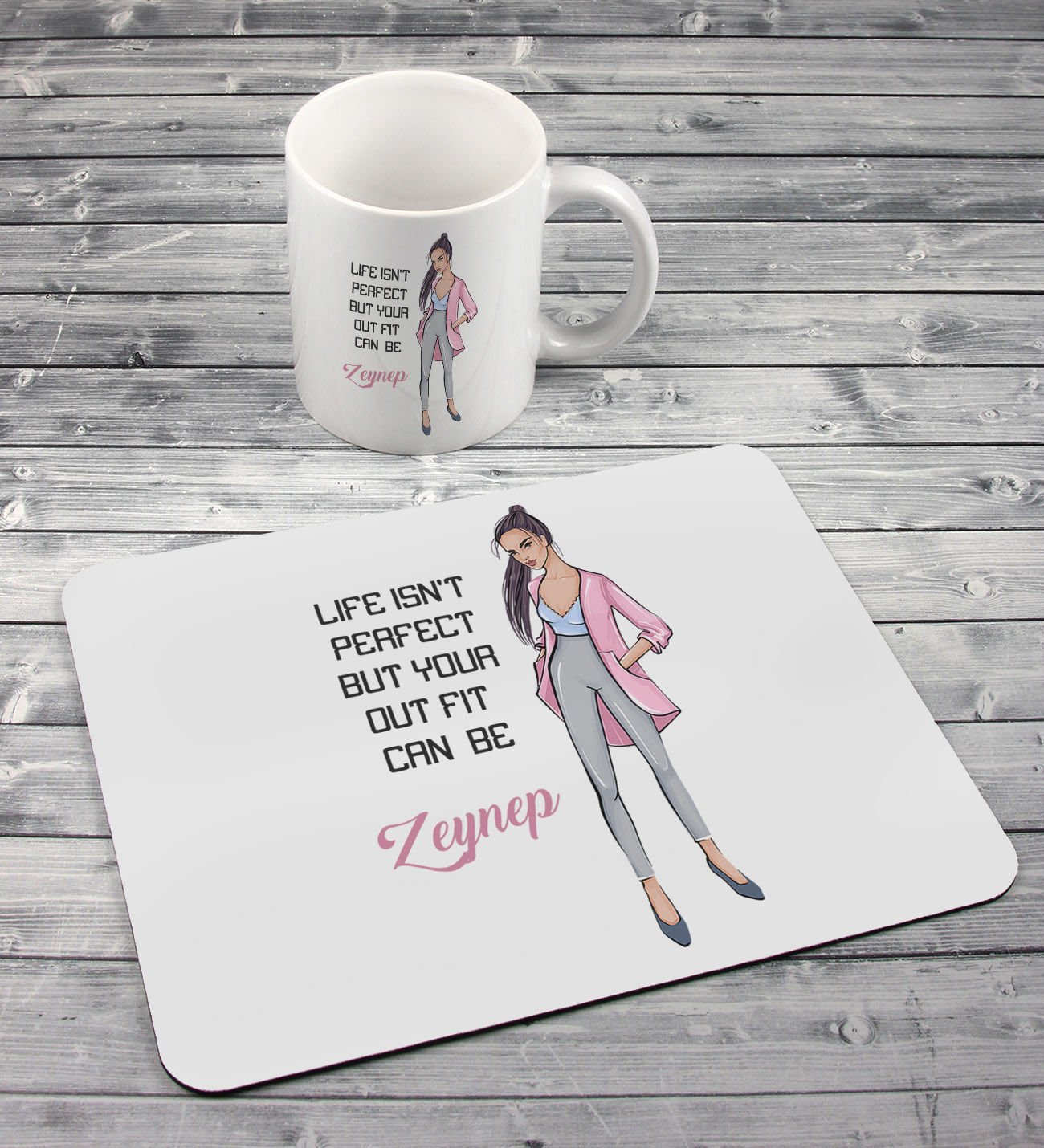 eJOYA Kişiye Özel Kupa ve Mouse Pad Hediye Seti 86483