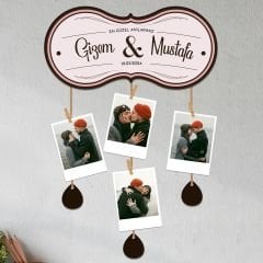eJOYA Kişiye Özel 4'lü Pola Kart & Fotoğraf Askısı 114065