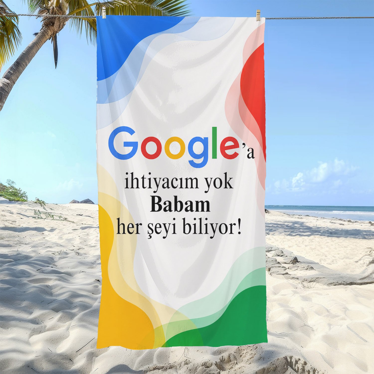 eJOYA Babalara Özel Fotoğraflı Plaj ve Spor Havlusu 116567