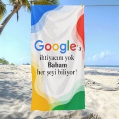 eJOYA Babalara Özel Fotoğraflı Plaj ve Spor Havlusu 116567
