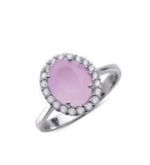 eJOYA Pembe Taşlı Gümüş Yüzük 78543