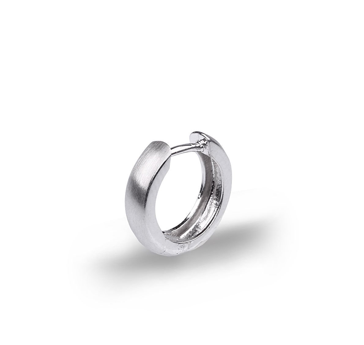 eJOYA Mat Gümüş Erkek Küpesi 15 x 4 mm 73937