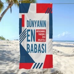 eJOYA Babalara Özel Fotoğraflı Plaj ve Spor Havlusu 116575