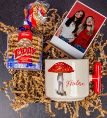 eJOYA Kişiye Özel Kupa & Karamelli Waffle & Fotoğraflık Hediye Kutusu 111133