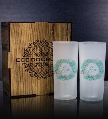 eJOYA Kişiye Özel Kutusunda 2'li Rakı Bardağı Hediye Seti 111305