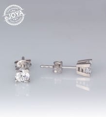 eJOYA Altın Tektaş Erkek Küpesi 4,5 mm 77074