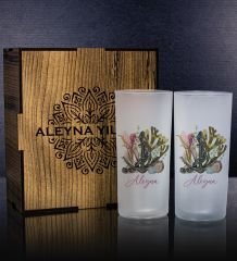eJOYA Kişiye Özel Kutusunda 2'li Rakı Bardağı Hediye Seti 111309