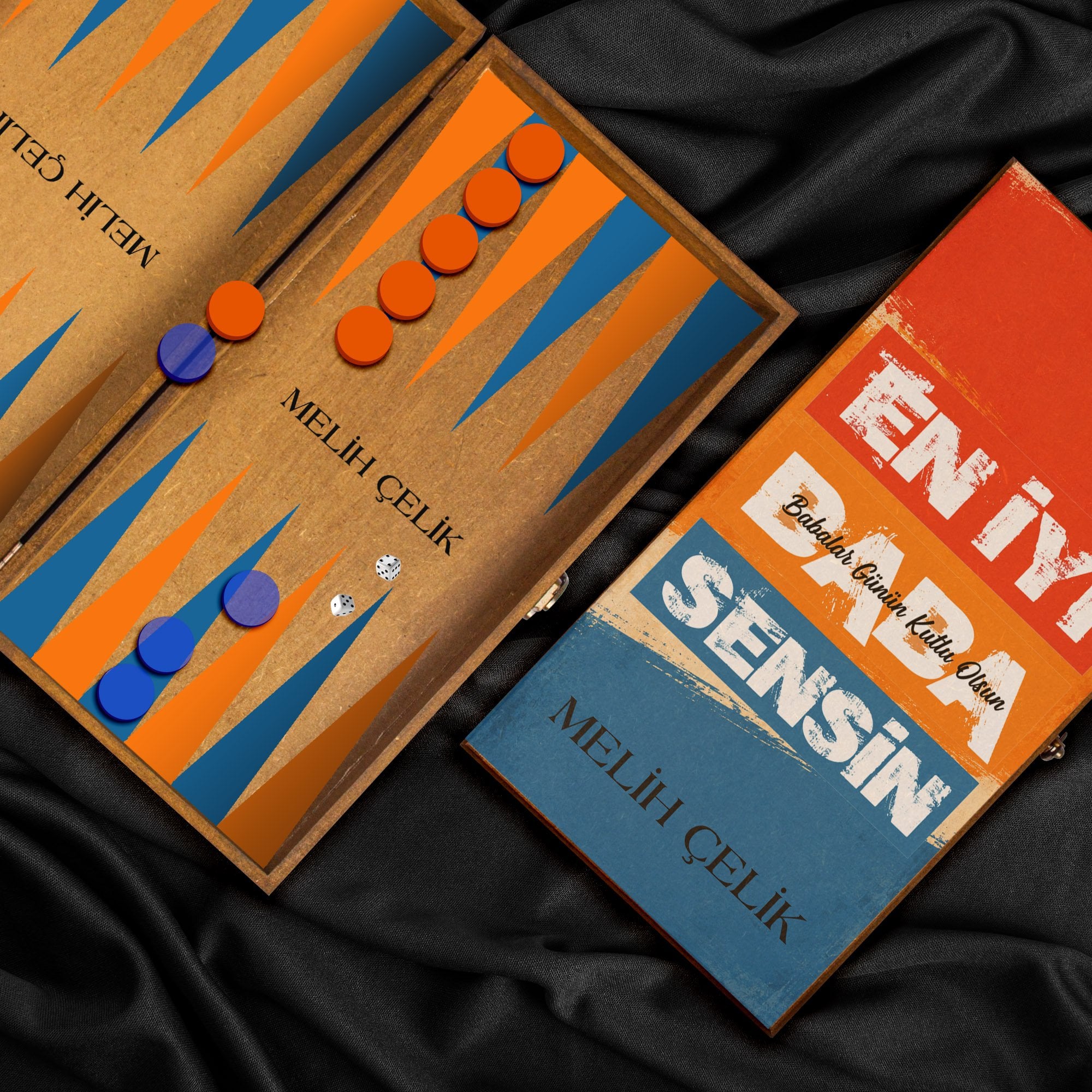 eJOYA Babalara Özel Tasarım Premium Tavla Seti 116596
