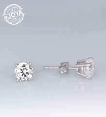 eJOYA Altın Tektaş Erkek Küpesi 6 mm 77075