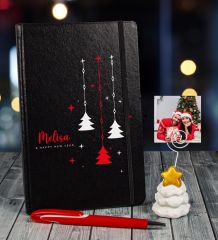 eJOYA Yeni Yıla Özel Defter Kalem Ve Fotoğraflı Çam Ağacı Notluk Hediye Seti 91083