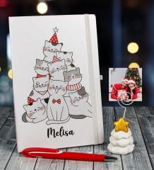eJOYA Yeni Yıla Özel Defter Kalem Ve Fotoğraflı Çam Ağacı Notluk Hediye Seti 91090