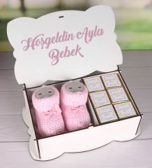 eJOYA Kişiye Özel Nazarlı Hoşgeldin Bebek Hediye Seti 89285