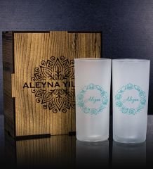 eJOYA Kişiye Özel Kutusunda 2'li Rakı Bardağı Hediye Seti 111316