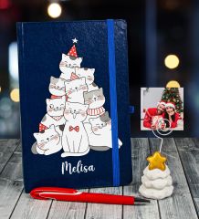 eJOYA Yeni Yıla Özel Defter Kalem Ve Fotoğraflı Çam Ağacı Notluk Hediye Seti 91092