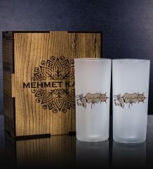 eJOYA Kişiye Özel Kutusunda 2'li Rakı Bardağı Hediye Seti 111317