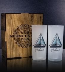 eJOYA Kişiye Özel Kutusunda 2'li Rakı Bardağı Hediye Seti 111323