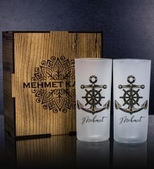 eJOYA Kişiye Özel Kutusunda 2'li Rakı Bardağı Hediye Seti 111324