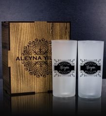 eJOYA Kişiye Özel Kutusunda 2'li Rakı Bardağı Hediye Seti 111337