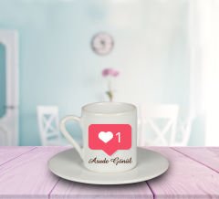 eJOYA Kalbimde Teksin Kişiye Özel Türk Kahvesi Fincanı 80931