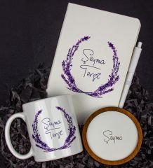 eJOYA Kişiye Özel Defter Kalem Kupa Ve Bardak Altlığı Hediye Seti 103725