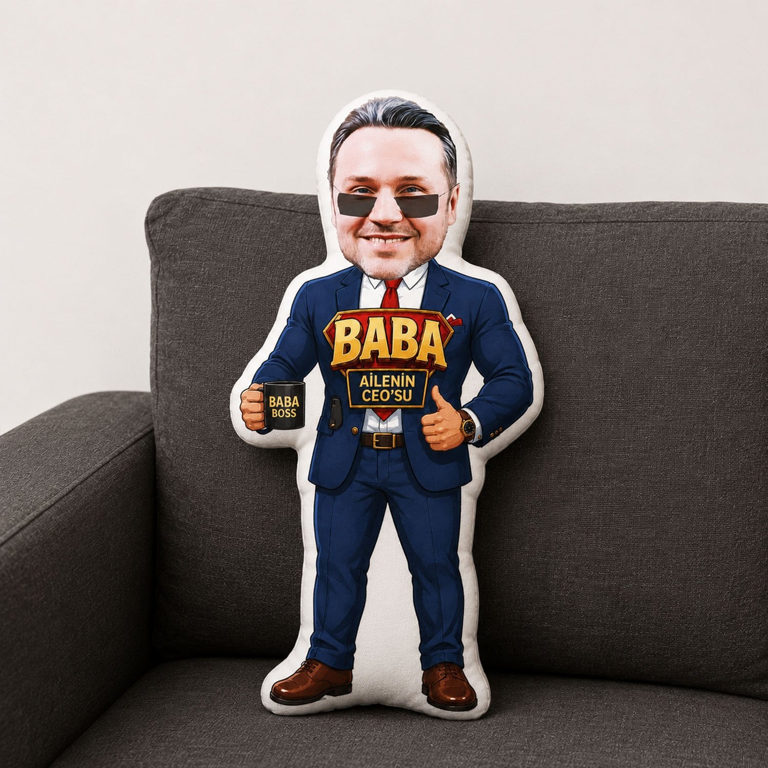 eJOYA Babalara Özel Peluş Oyuncak Yastık 116628