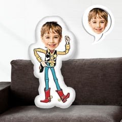 eJOYA Kişiye Özel Fotoğraflı Çizgi Karakter Yastık 115598