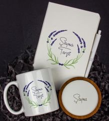 eJOYA Kişiye Özel Defter Kalem Kupa Ve Bardak Altlığı Hediye Seti 103729