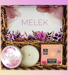 eJOYA Annelere Özel Makyaj Çantası & Doğal Sabun & Mum Kozmetik Hediye Kutusu 111223