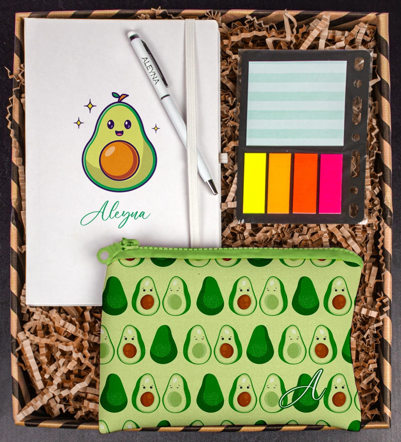 eJOYA Kişiye Özel Defter Kalem Kalemlik Ve Mini Organizer Ofis Kırtasiye Hediye Kutusu 111225