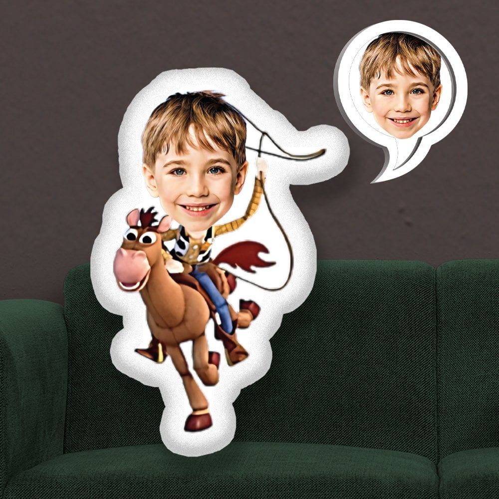 eJOYA Kişiye Özel Fotoğraflı Çizgi Karakter Yastık 115604