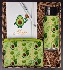 eJOYA Kişiye Özel Defter Kalem Matara ve Kalemlik Hediye Kutusu 111232