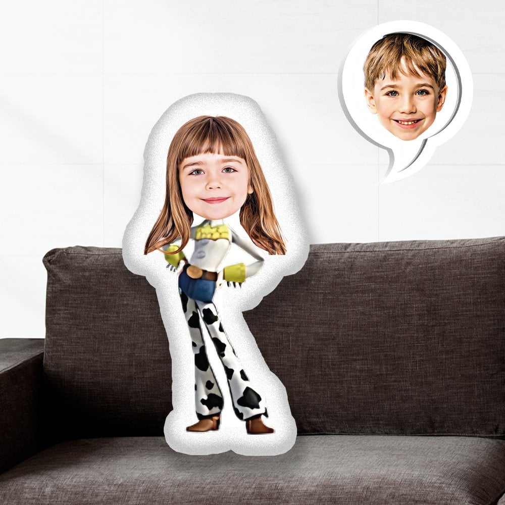 eJOYA Kişiye Özel Fotoğraflı Çizgi Karakter Yastık 115605