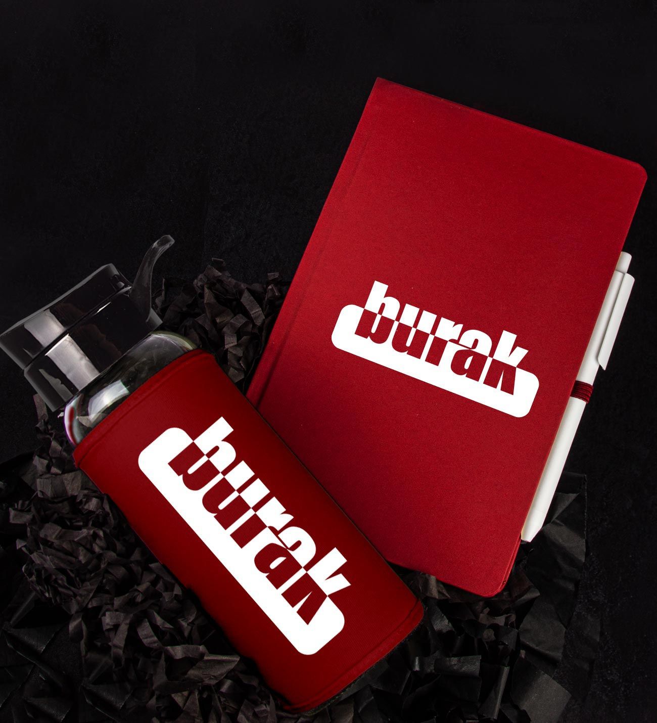 eJOYA Kişiye Özel Defter Kalem Ve Matara Hediye Seti 94235