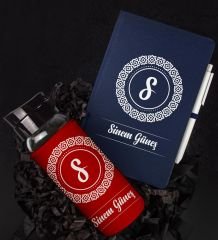 eJOYA Kişiye Özel Defter Kalem Ve Matara Hediye Seti 94243