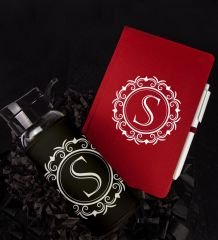 eJOYA Kişiye Özel Defter Kalem Ve Matara Hediye Seti 94246