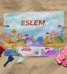 eJOYA Kişiye Özel İsimli Çocuk Plaj Havlusu 113243