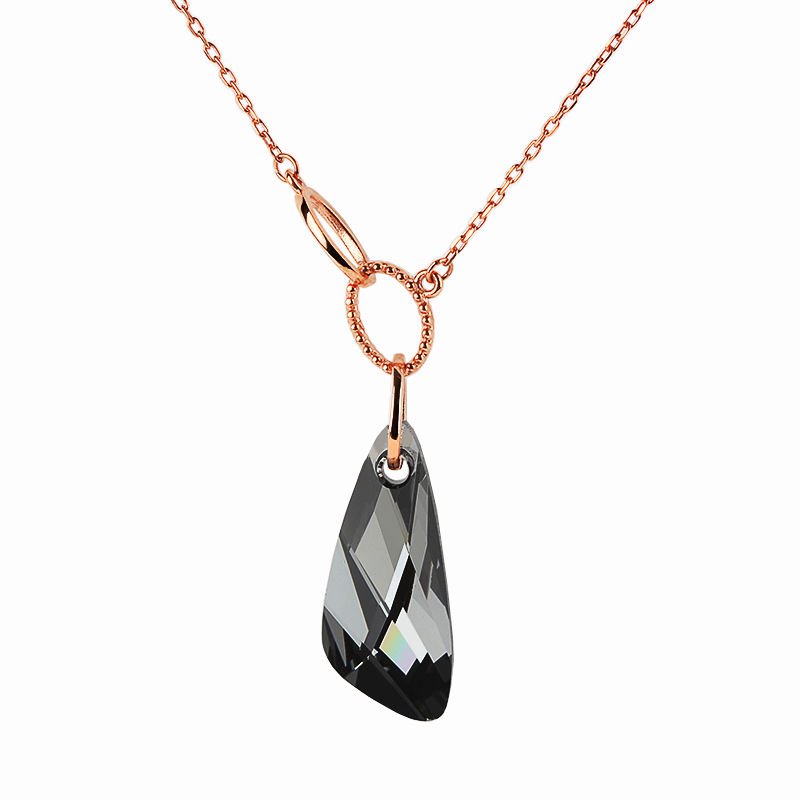 eJOYA 14 Ayar Altın Swarovski Taşlı Kolye 72163