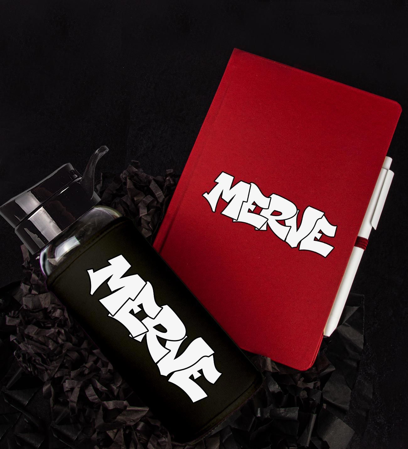 eJOYA Kişiye Özel Defter Kalem Ve Matara Hediye Seti 94253
