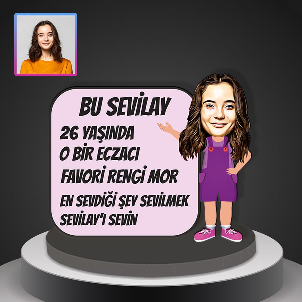 eJOYA Kişiye Özel Karikatür Tasarım Biblo 96967