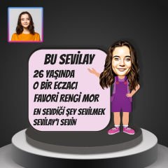 eJOYA Kişiye Özel Karikatür Tasarım Biblo 96967