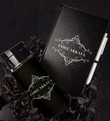 eJOYA Kişiye Özel Defter Kalem Ve Matara Hediye Seti 94310