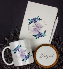 eJOYA Kişiye Özel Defter Kalem Kupa Ve Bardak Altlığı Hediye Seti 103819