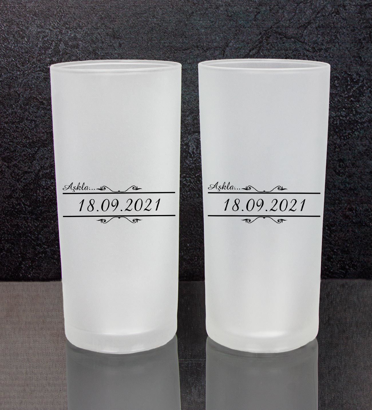 eJOYA Kişiye Özel 2'li Rakı Bardağı 111448