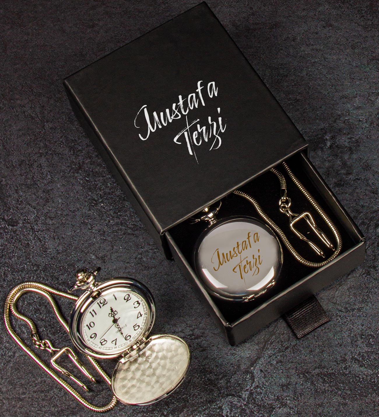 eJOYA Kişiye Özel Kutusunda Köstekli Saat 81735