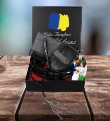 eJOYA Taraftara Özel Cüzdan Kartlık Kemer Tesbih Kalem Ve Fotoğraflı Anahtarlık Erkek Hediye Seti 94458