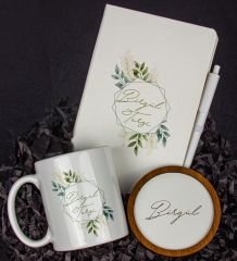 eJOYA Kişiye Özel Defter Kalem Kupa Ve Bardak Altlığı Hediye Seti 103829