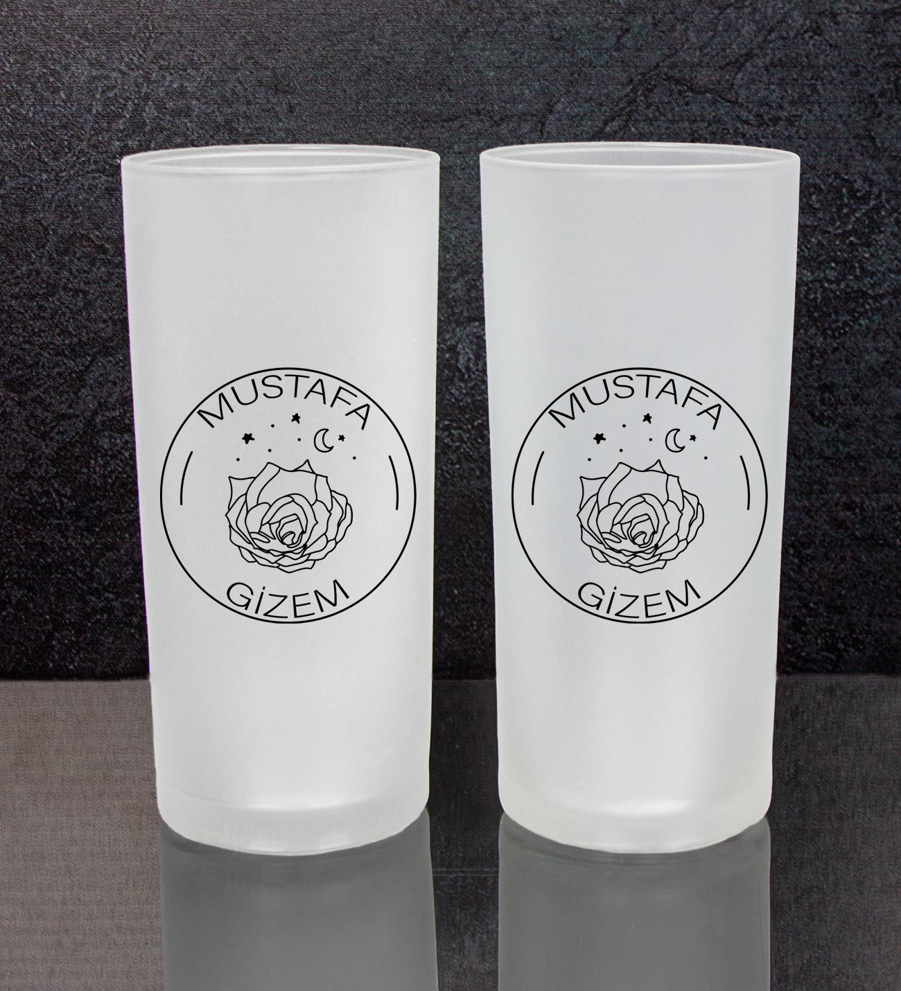 eJOYA Kişiye Özel 2'li Rakı Bardağı 111459