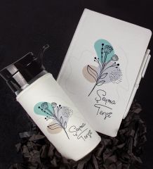 eJOYA Kişiye Özel Defter Kalem Ve Matara Hediye Seti 94750
