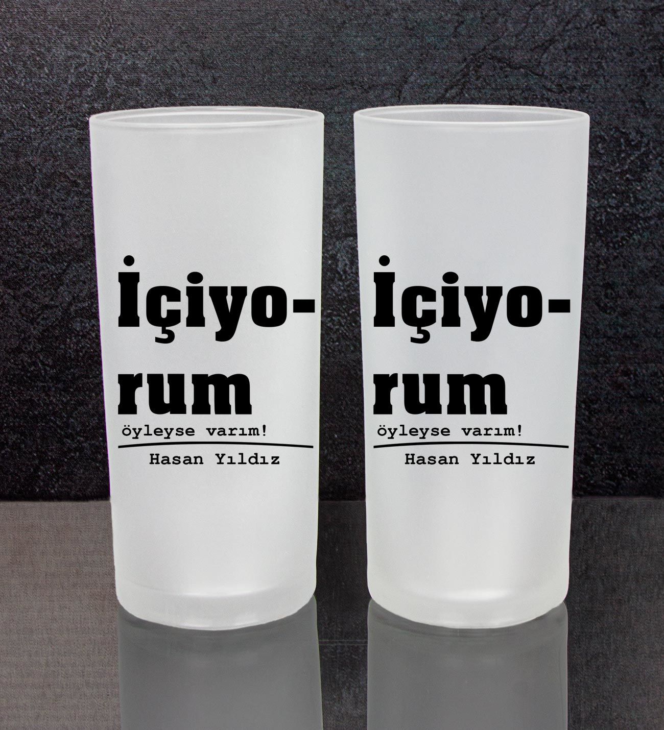 eJOYA Kişiye Özel 2'li Rakı Bardağı 111464