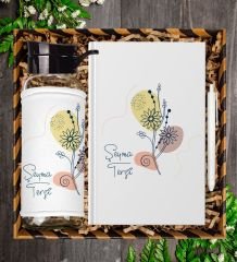 eJOYA Kişiye Özel Defter Kalem Ve Matara Hediye Seti 94758